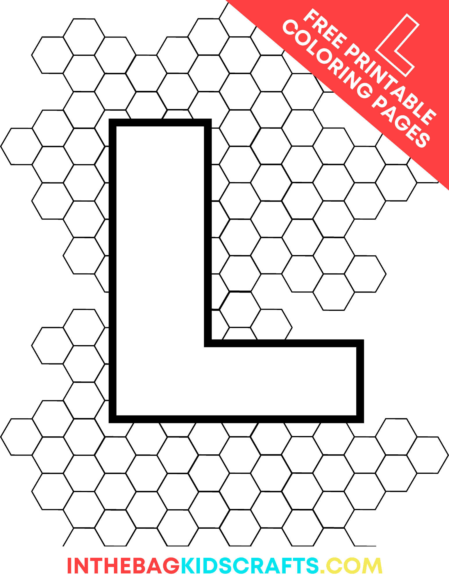 Letter L Coloring Pages (FREE Printables) • In the Bag Kids' Crafts