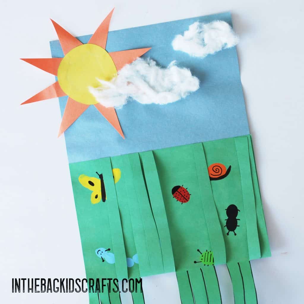 EASY SUMMER KIDS CRAFTS BUGS IN THE GRASS CRAFTS FOR KIDS