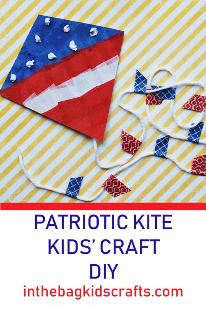 Patriotic kite easy kids' craft