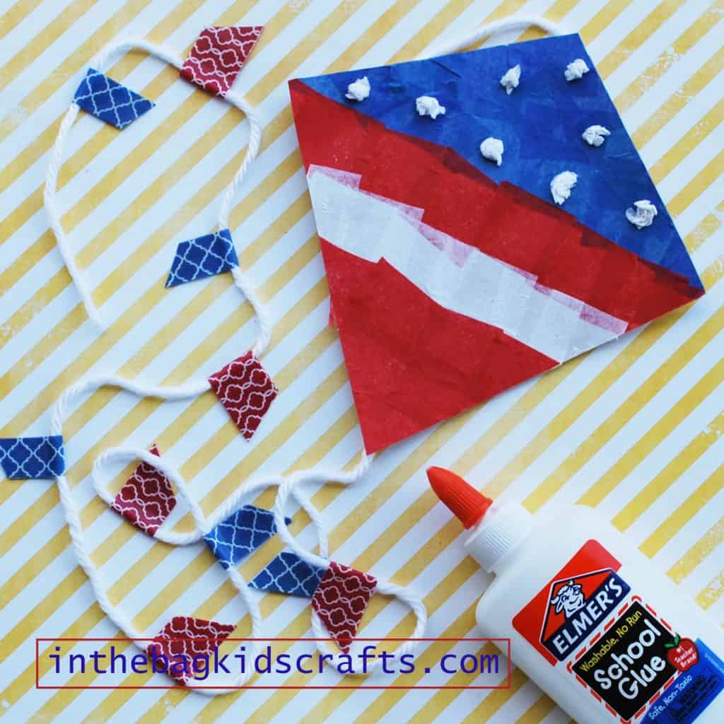 Patriotic Kite Easy Kids' Craft step 8