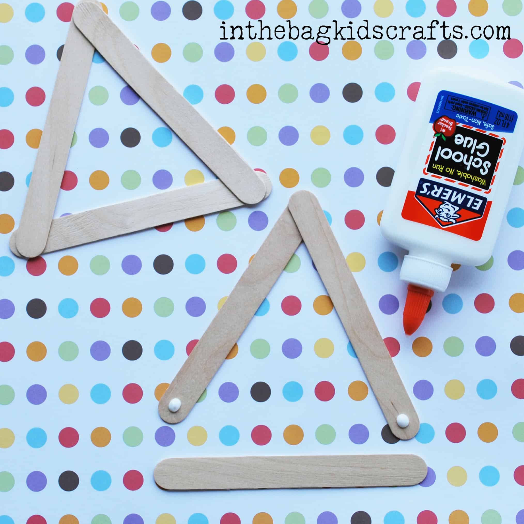 Triangle Cowcraft Easy Cow Craft {with FREE template} • In the Bag Kids' Crafts