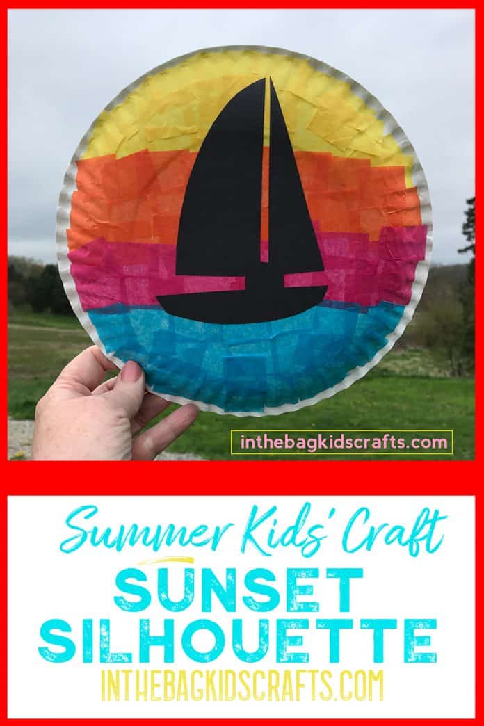 Sunset Crafts {with FREE Printable Silhouettes} • In the Bag Kids' Crafts