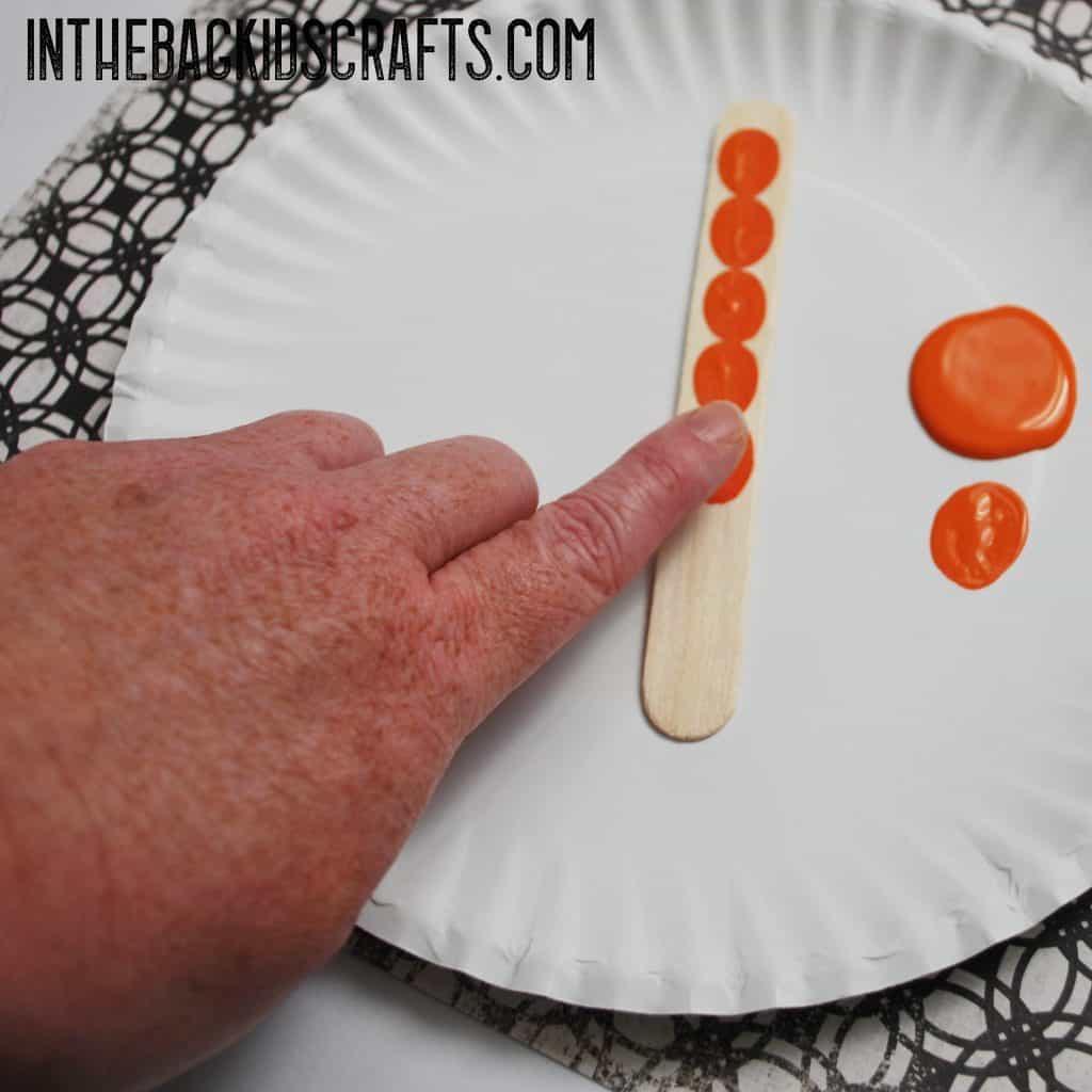Pumpkins Bookmark step 1