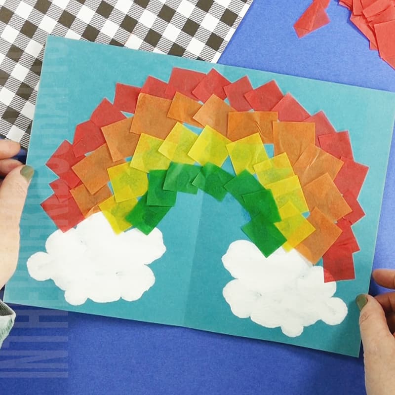 Easy Rainbow Craft for Toddlers and Preschoolers • In the Bag Kids' Crafts