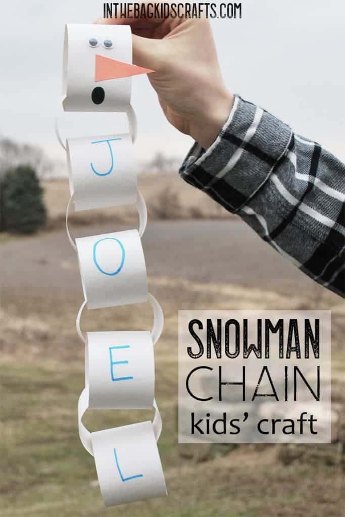 Snowman Chain Craft