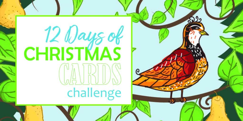 12 days of Christmas cards challenge