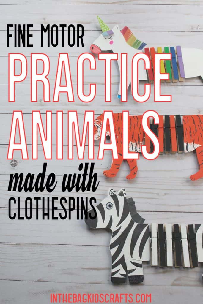 ANIMAL CRAFTS FOR BUILDING FINE MOTOR SKILLS