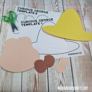 Curious George Craft {FREE Template} • In the Bag Kids' Crafts