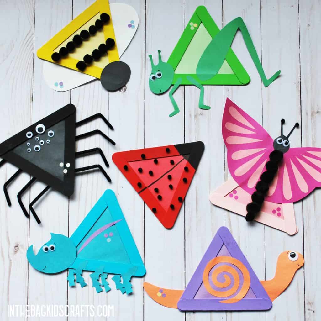 EASY SUMMER CRAFTS FOR KIDS INSECTS