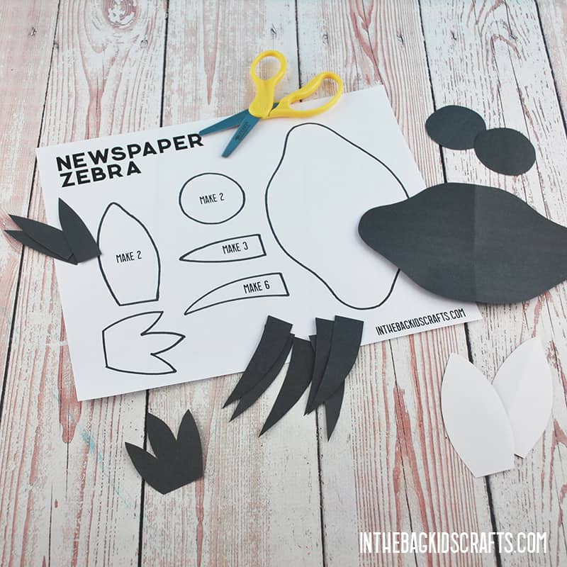 EASY ZEBRA CRAFT STEP 2