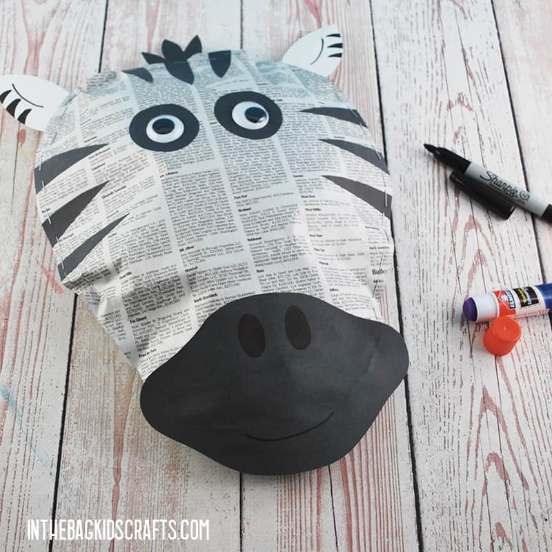 EASY ZEBRA CRAFT STEP 6