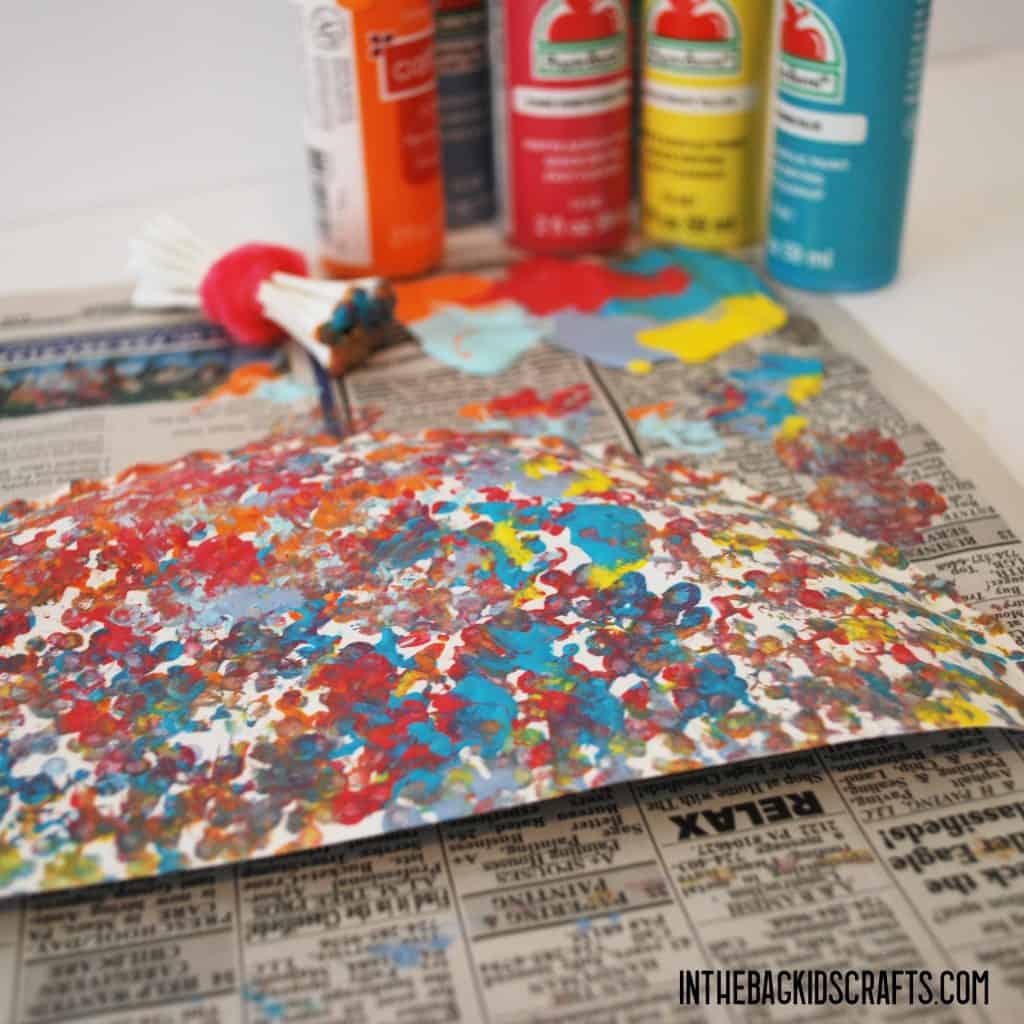 DOT PAINTING A JELLYFISH