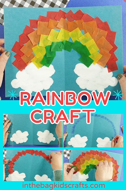 Easy Rainbow Craft for Toddlers and Preschoolers • In the Bag Kids' Crafts