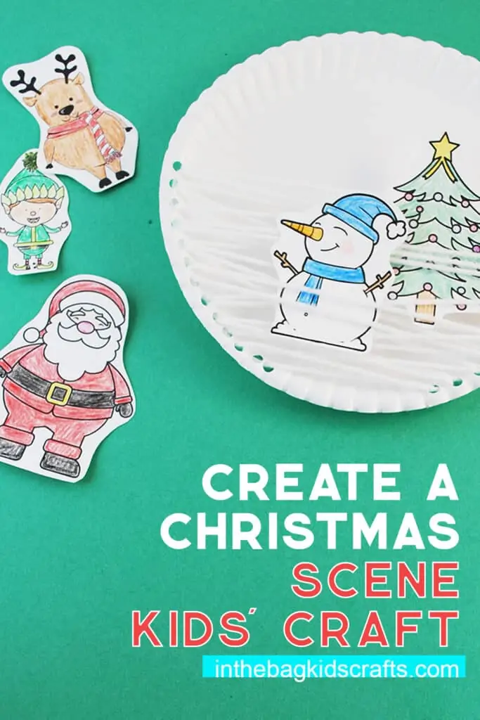 Paper Plate Christmas Craft (with FREE Printables) • In the Bag Kids' Crafts