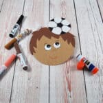 Soccer Craft Player Puppet (FREE Template) • In the Bag Kids' Crafts