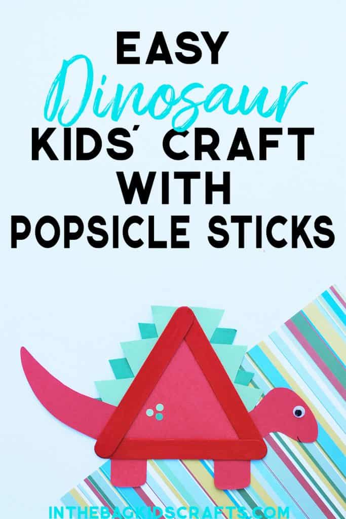 DINOSAUR CRAFT FOR KIDS STEGOSAURUS