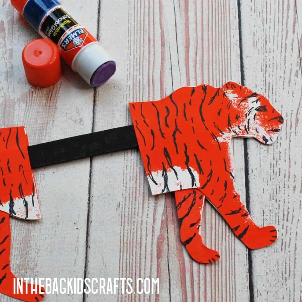 Tiger Clothespin Craft Step 4