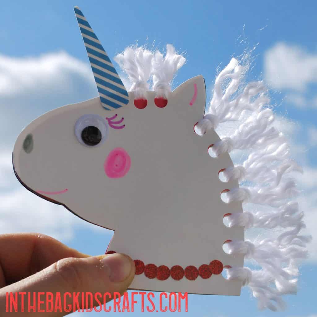 unicorn notebook kids craft